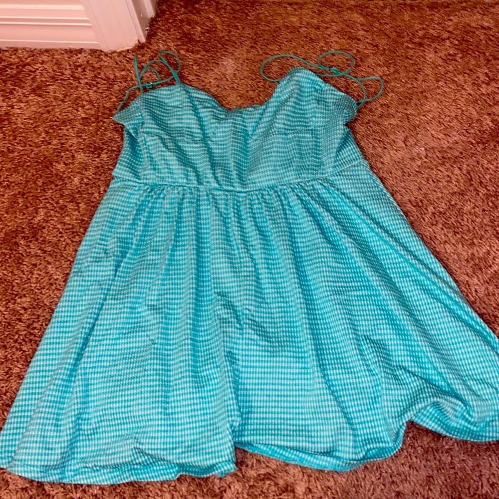 Checked romper